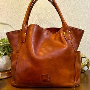 Dooney & Bourke Florentine Tote/Large Carryall - Saddle Tan Leather